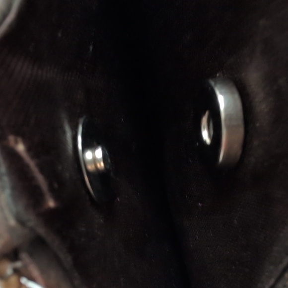 Brown and Gold Embroidered Wristlet with Beaded Ring Handle - Phone Case - Picture 8 of 8